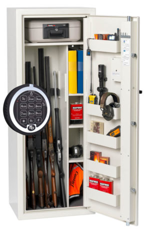 Vapenskåp S 1500 Premium Elkodlås och brandbox